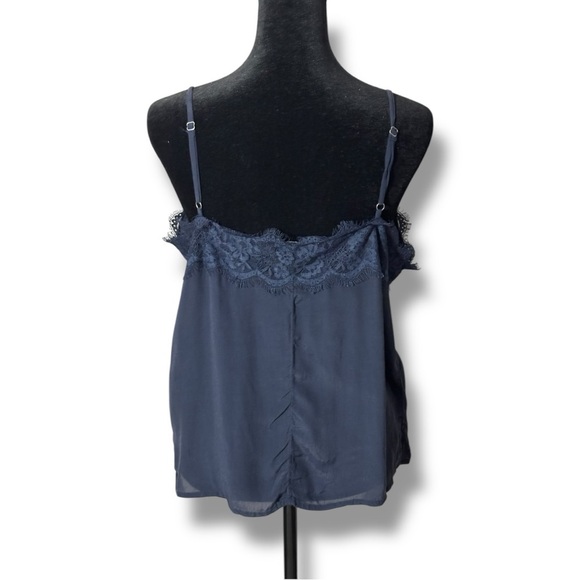 Abercrombie & Fitch Lightweight Relaxed Fit Black Lace Tank Top Camisole - Picture 10 of 16